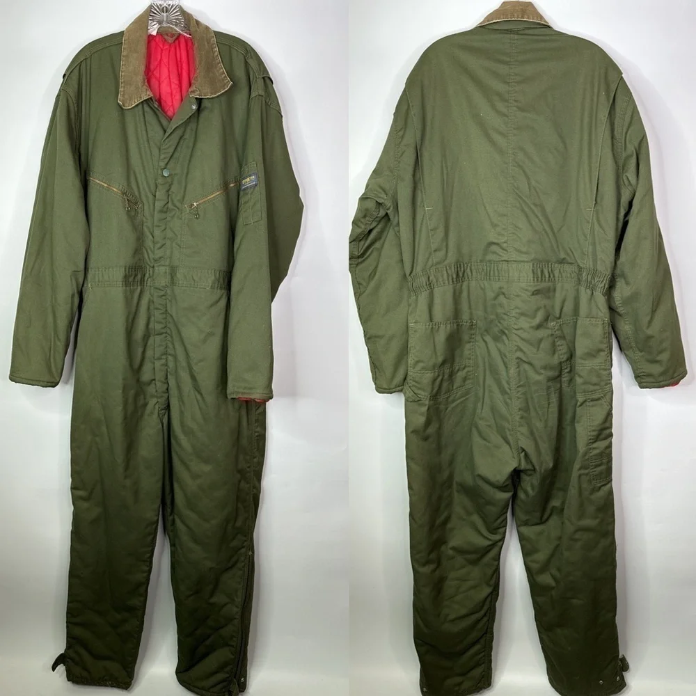 Vintage Oshkosh B'Gosh Insulated Coveralls Size 46 L